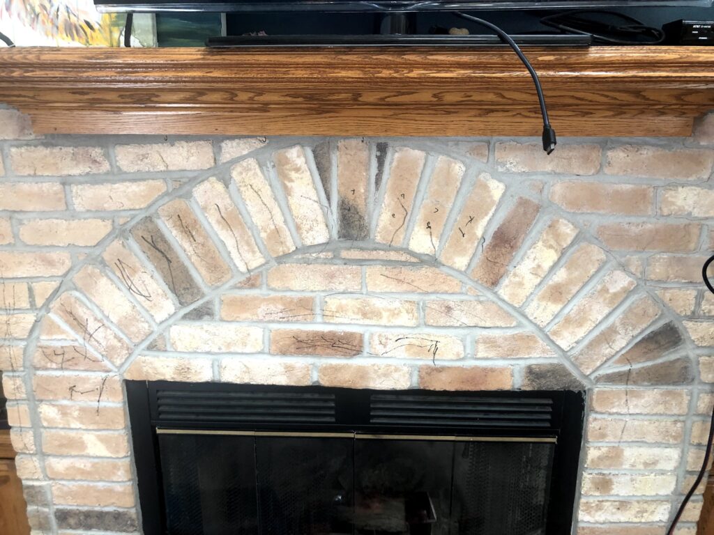 How to Paint a Brick Fireplace