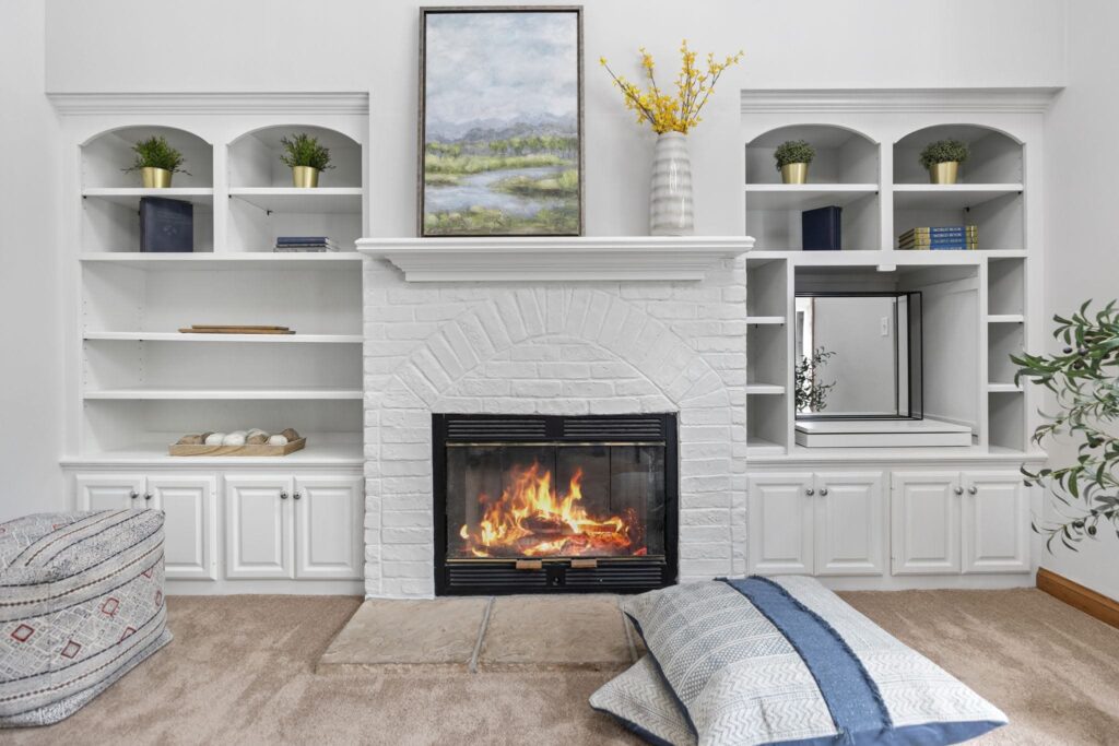 How to Paint a Brick Fireplace